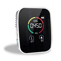 공기질측정기 미세먼지측정기 - - - - 디지털 이산화탄소 측정기 이산화탄소 센서, 화이트 3in1