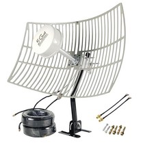 SIGNALPLUS Parabolic 안테나 키트 2x2 MIMO 5G 4G LTE 실외 방향 Wi-Fi 장거리 5G 라우터 TS-9 SMA 698-6000MHz 30d, 2x2 MIMO Antenna 698-6000MHz 3