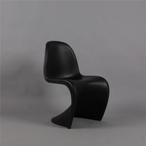 북유럽 곡선의자 4개 세트 발코니 바 팔걸이없는의자 디자인 홈카페 카스텔리체어 인테리어소품, 블랙_4개