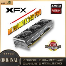 XFX 그래픽 카드 RX7900XTX 24G 384bit GDDR6 PCIE4.0X16 5NM 비디오 데스크탑 PC 컴퓨터 게임 지도 사용, XFX 7900XTX 24G
