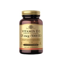솔가 비타민D3 (콜레칼시폐롤) 125mcg (5 000 IU) 120ct 베저터블 캡슐, 1개