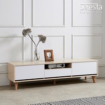 셀레스타 아이린 TV거실장 1500 AV수납형 티비다이, 그레이화이트_AAR64