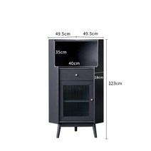 원목 코너 ㄱ자 선반 진열장 원목 코너장, 그레이S