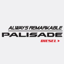 팰리세이드 레터링 혼유사고방지 주유구스티커 법인차량 가솔린 데칼스티커, 디젤, 화이트