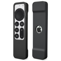 가전제품 액세서리 애플 TV 4K Siri 리모트 용 실리콘 리모컨 보호 커버 미끄럼 방지 충격 방지 커버 원, 01 black