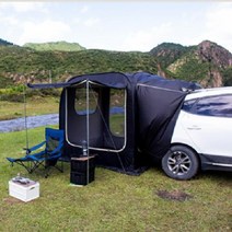 간단한 자동차 차박텐트 어닝 사이드 루프탑 텐트, 후면 밀폐형 확장 텐트