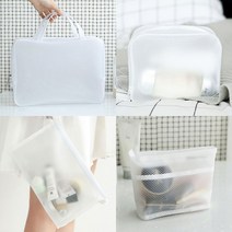 화이트 메쉬 방수 파우치 5style 여행 캠핑 수영장 목욕 휴대용 보조 가방 화장품파우치