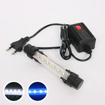 브랜드없음 소형 LED 수중등 (소) 화이트/블루 14cm(1W) 어항등, 블루