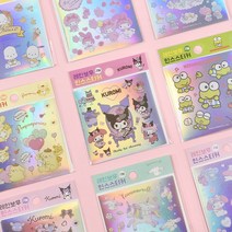 산리오 캐릭터 레인보우 인스 스티커 1000 쿠로미 폼폼푸린 시나모롤 마이멜로디, 포차코