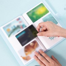 필오피스 명함집 미니폴라로이드 보관 양면 명함첩