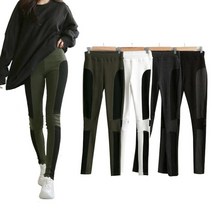 옷자락 [옷자락] 여자 피치기모 쫀쫀 곡선 배색 필라테스 절개 레깅스