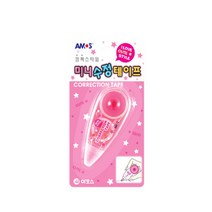 아모스 미니 수정테이프 / 학용품 학습준비물 신학기 수정테이프 자 각도기, 단품