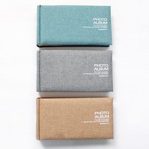 패브릭 포토앨범 포토북 사진앨범 사진첩 S 12x21cm (4x6/포켓식), 라이트블루