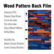 레이져각인기 각인장비UV레이저마킹산업용레이저프린터나무 패턴 양각 필름 전화 뒷면 스티커 인쇄 3D 블레, 09 W0409_01 50pcs_01 PVC