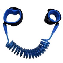 미아 방지 끈 밴드 새로운 아기 안전 하네스 가죽 안티 분실 손목 벨트 링크 견인 로프, 푸른, m