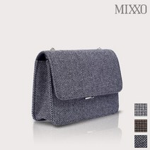 미쏘 패브릭 미니크로스백 헤링본BK MIAAK9V1MG