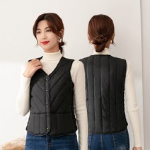 대복 여성 오리털 빅사이즈 패딩조끼