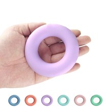 RTXSPORTS 실리콘 도넛악력기 무소음 악력 근력 손가락운동 그립형 악력기, 5단계:퍼플