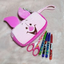 센스집 디즈니 짱구 캐릭터 필통 인형필통 파우치, 피글렛