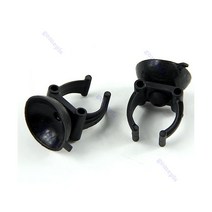 대용량 빗물받이통 물탱크 블랙 흡입 컵 클립 직경 30mm 히터 튜브 수족관 레인 바용 2 개, Black_Default