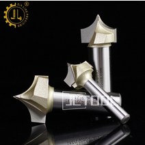 고속절단기 자동절단기 원형톱 진공증착기Arden 1pc V 그루 빙 라우터 비트 나무 조각 커터 1/4 1/2 생크