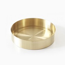 바보사랑 빈티지샤워 원형 쟁반 Gold.홈앳