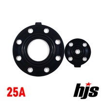 HJS 후렌지용 국산 고무 패킹 25A (플랜지 가스켓 25mm 플렌지 가스킷 수도용 배관 부속 자재), 1개
