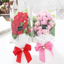 장미15송이 비누꽃 꽃다발 성년의날 부부의날 선물, 제품선택:장미15송이꽃다발 핑크, 단품