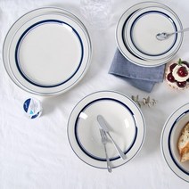 리빙해피 레트로 무드 플레이트LL(블루), 상세페이지참조