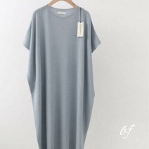 it 제이니 라운드 가오리 반팔 홀가먼트원피스 / 봄 홀가먼트 니트 원피스 / 화이트 베이지 소라 퍼플 블랙