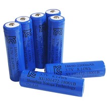 [진성] 18650 충전지 3.7V 2200mAh 보호회로 장착 68mm