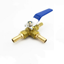 버터플라이 밸브 100a 150 125a 기어식 sus 자동 플라이어 6mm 8mm 10mm 12mm 호스 미늘 3 방향 티 형 t 포트 볼, DN20