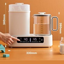 살균건조기 소독기 식기 건조기 800W 아기 병 살균기 온도 조절 냄비 우유 Warmer2 in 1 따뜻하게 뜨거운 거품 다기능 AliExpress, white+CN