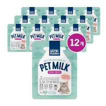 동원 뉴트리플랜 펫밀크 반려묘전용 50ml 간식, 12개