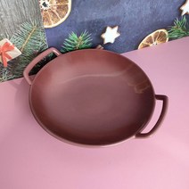 *제와이스라프* NEW 웍 20cm(손잡이26cm) 스톤웨어 도자기 손잡이 접시 플레이트 6종 컬러, 무화과