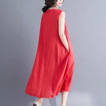 워라밸 G124706_(빅사이즈)린넨 나시원피스