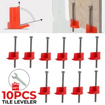 10pcs 수동 타일 로케이터 벽 타일 레귤레이터 높이 조정 포지셔너 레벨러 세라믹 가는 나사 상승 건설 도구