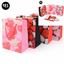 코팅 하트 쇼핑백 화이트핑크 종이가방도매 포장백 종이쇼핑백제작 답례품상자 꽃다발쇼핑백 비닐쇼핑백제작, 핑크레드