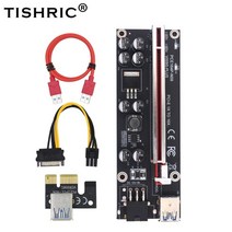 그래픽카드 글카 15PCS TISHRIC PCI PCIE 라이저 플러스 카드 채굴 게임용, 1PCS 009S 플러스