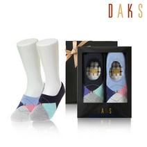 [닥스양말] 숙녀 인비져블 컬러아가일 2족세트 22916