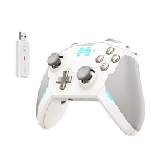 Betop-Beitong Zeus 게임 패드 진동 체성감각 무선 블루투스 컨트롤러 닌텐도 스위치/스팀/PC 용, 04 white with receiver