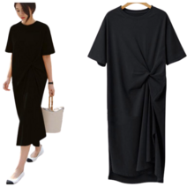 면혼방 프릴 미디 롱원피스