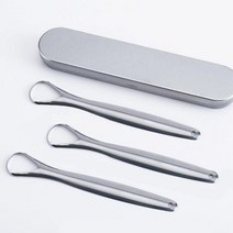 스텐 혀클리너 백태 긁개 판촉용 텅브러쉬 실버 유아