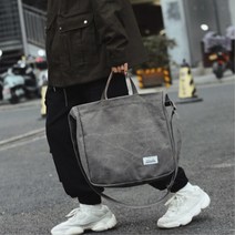 소가죽손잡이 빈티지워싱 캔버스 토트백 대학생룩 메신저백 피크닉 주말나들이 추천