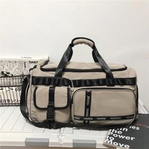 스키 운동 장비 초대형 대용량 백팩 남녀 공용 단거리 여행 가볍습니다. 건습 분리, B 카키