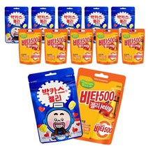박카스젤리 50g(5봉지) + 비타500젤리 48g(5봉지) 총10개 박스안심포장 당충전