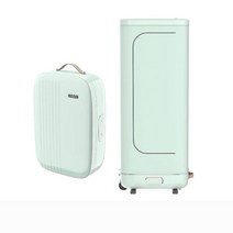DONLIM 휴대용 접이식 의류건조기 미니 스타일러 의류관리기, 01 Mint Green_07 KR
