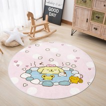 귀여운 산리오 헬로 키티 베드마츠마루 마이멜로디 리틀트윈스타 폼폼푸린 케로피 캐릭터 러그 침실 침대 아이방 거실 신발장 주방 인테리어 포인트 특이한 이쁜 발판 둥근 사각형