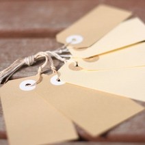 선물포장 무지 종이택 Basic Tag