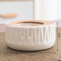 촛불난로 무선캔들워머 중공 히터 차 따뜻하게 스토브 주전자 홀더 가열베이스 세라믹 차, c